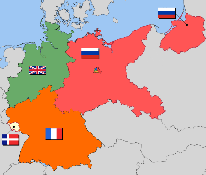 Альтернативная карта Германии после второй мировой. Германская зона оккупации Франции флаг. Альтернативная карта ГДР. ФРГ И ГДР на карте СССР.