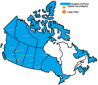 Blank Map of Canada