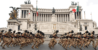 Bersaglieri who run