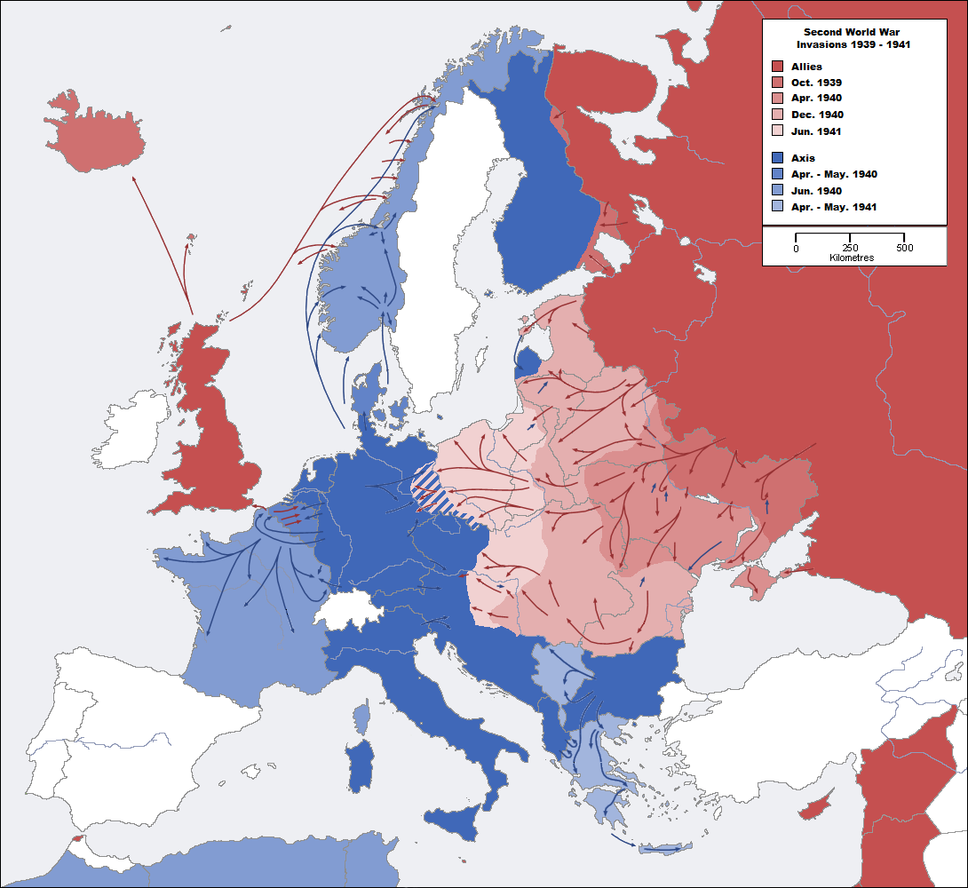1939 Europe Map