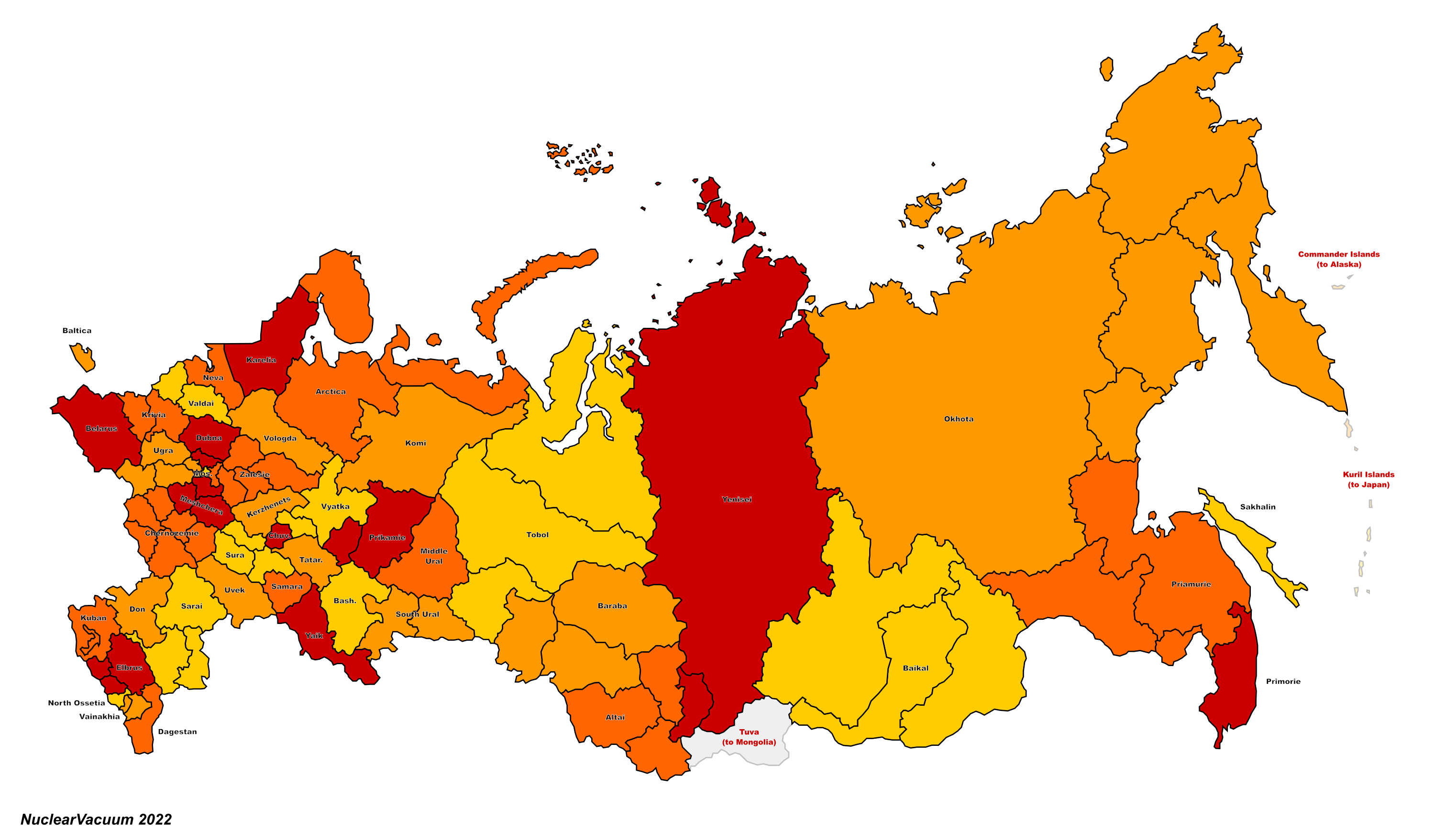 Map Of Russia And The Republic Republics of Russia (Russian America) | Alternative History | Fandom