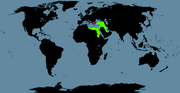 Assyria alone world map