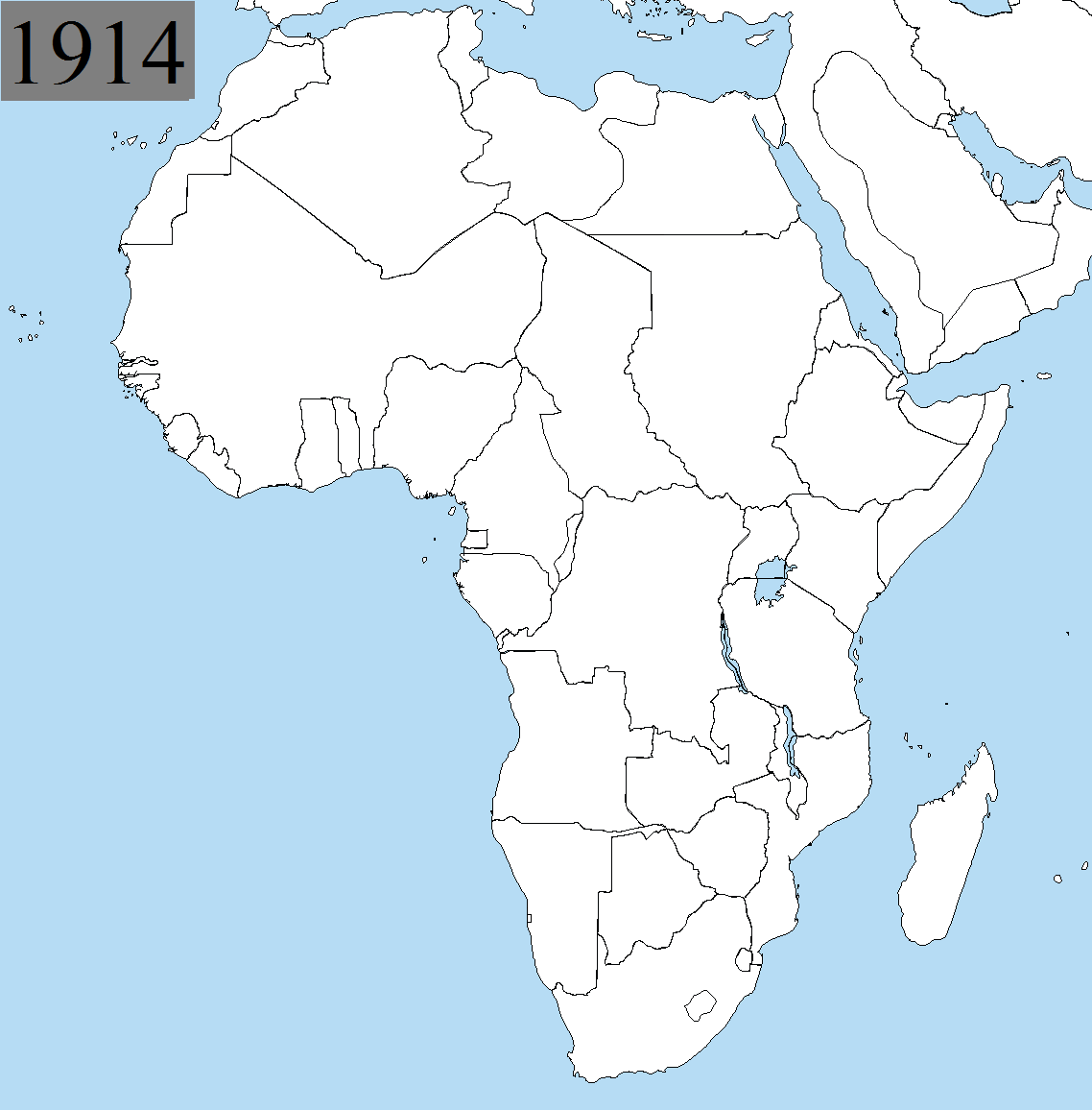 Jungle Maps Map Of Africa In 1914