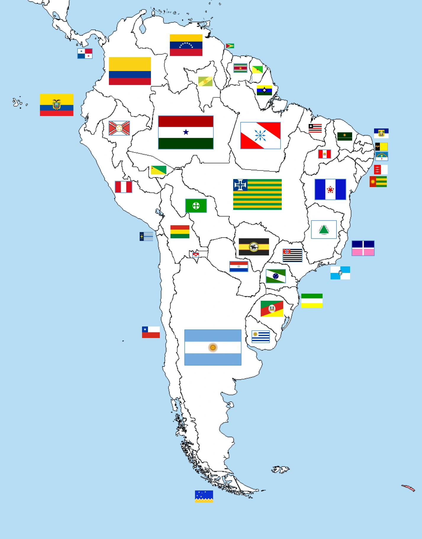 Imagen - Mapa sur america (Los Paises Inviables de la Ola secesionista