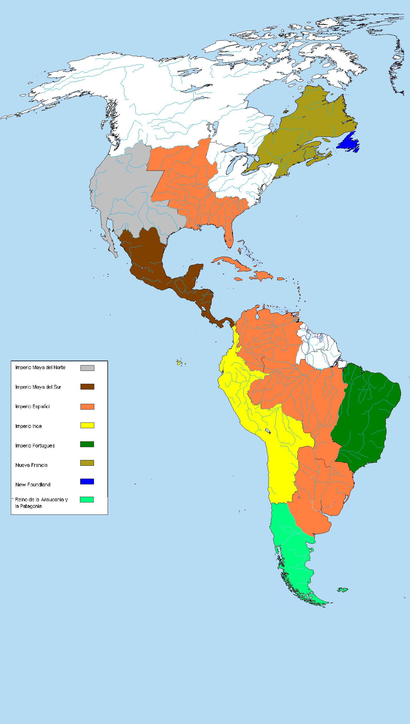 Resultado de imagen para imagen de 1559 de america