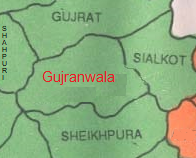 Gujranwala mapa