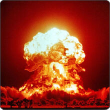 A typical nuclear bomb being tested