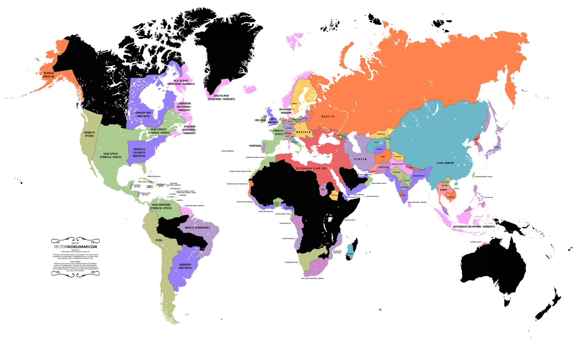 Political Map Of The World 1800 California State Map - vrogue.co