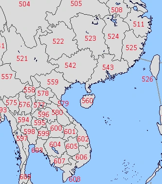 China risk map
