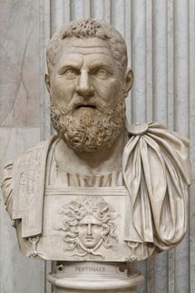 A statue of Pertinax