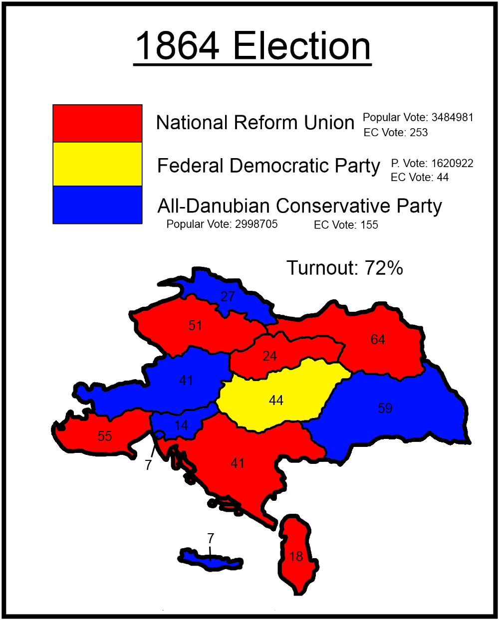 1864 Presidential Elections (A Federation of Equals) | Alternative