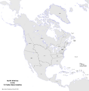 Map of North America (13 Fallen Stars)