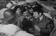 President Hafez al-Assad, Golan front, October 1973