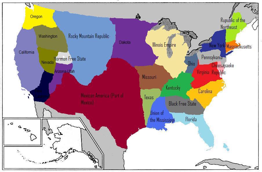 Divided States Of America Alternative History Fandom 1650