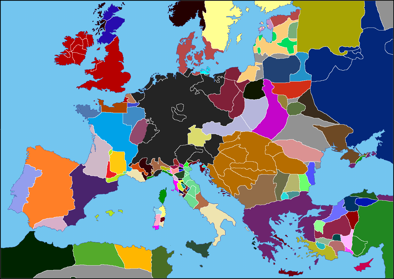 Map Of Europe Game