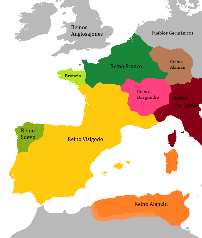 Mapa Europa Occidental Físico - Almacén Alquián Hóptimo
