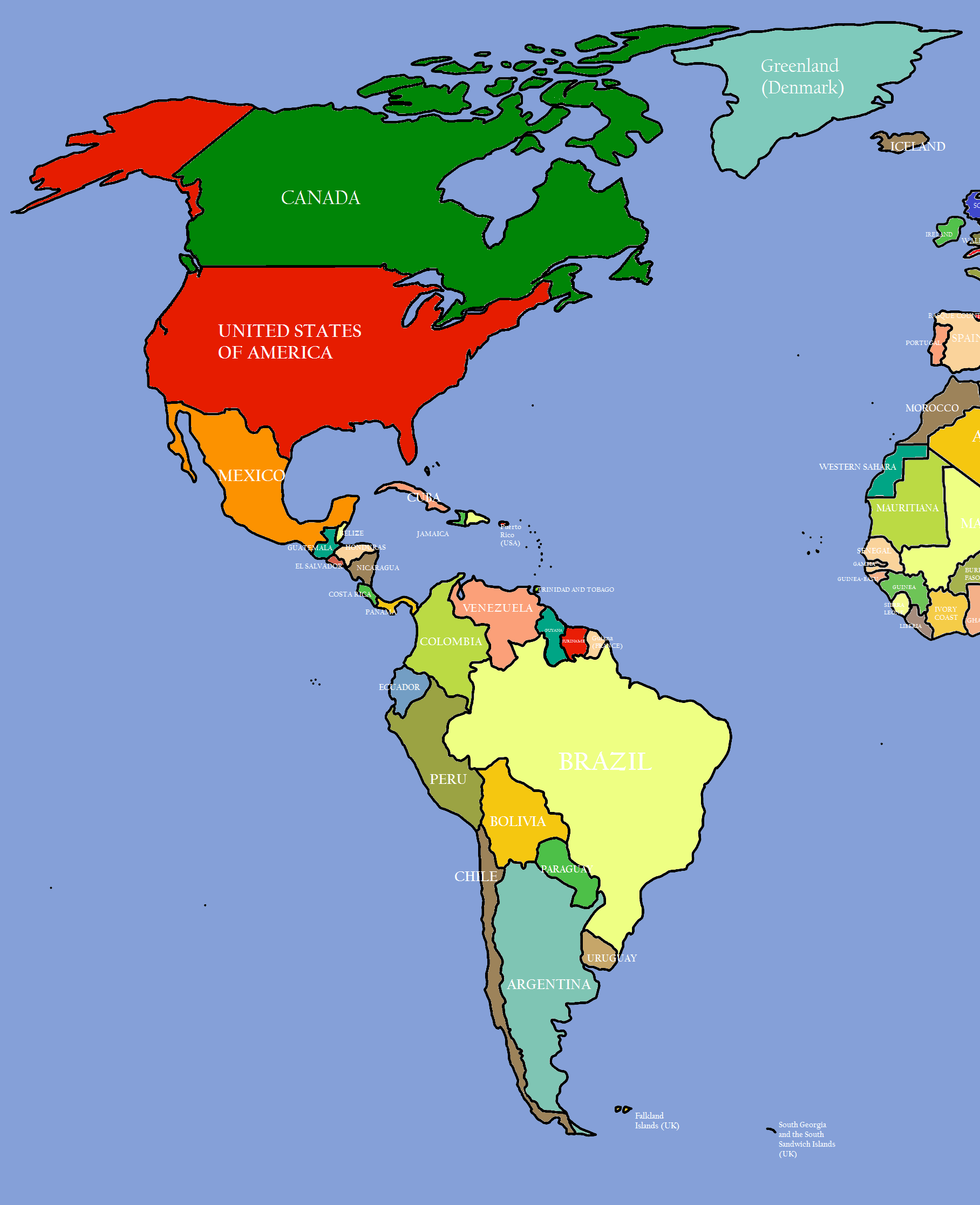 Какие материки входят в америку. Континент Америка на карте. Северная Америка и Южная Америка на карте. Континенты Северная и Южная Америка. Материк Америка на карте.