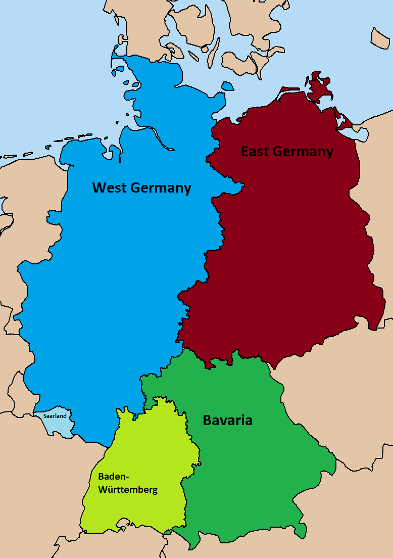 Image - Map of Germany (A Divided Germany).png | Alternative History
