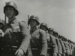 Chinese army march
