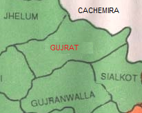 Gujrat mapa