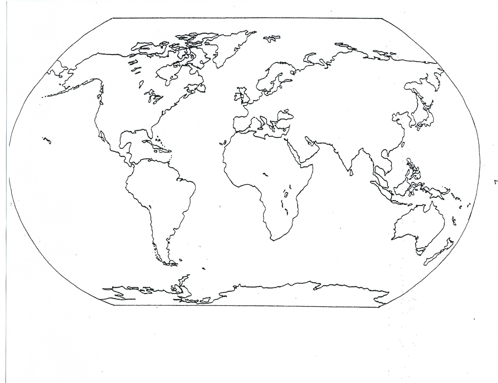 Empty World Map