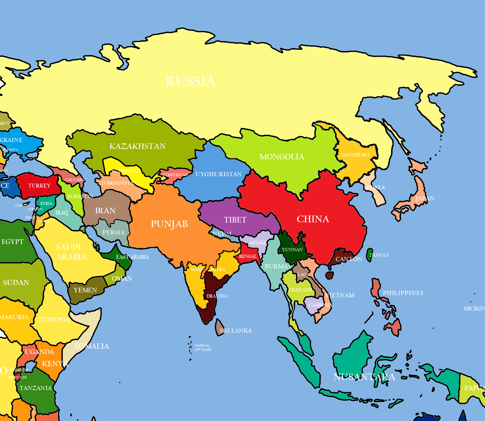 image map of asia ranjit singh livespng alternative history