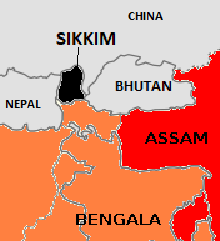 SIKKIM mapa