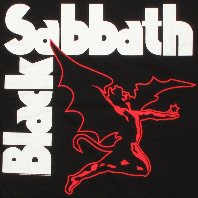 black sabbath logo creepy anime face