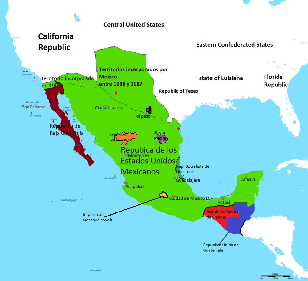 Lista 103 Foto Mapa De México Antiguo Y Actual Actualizar