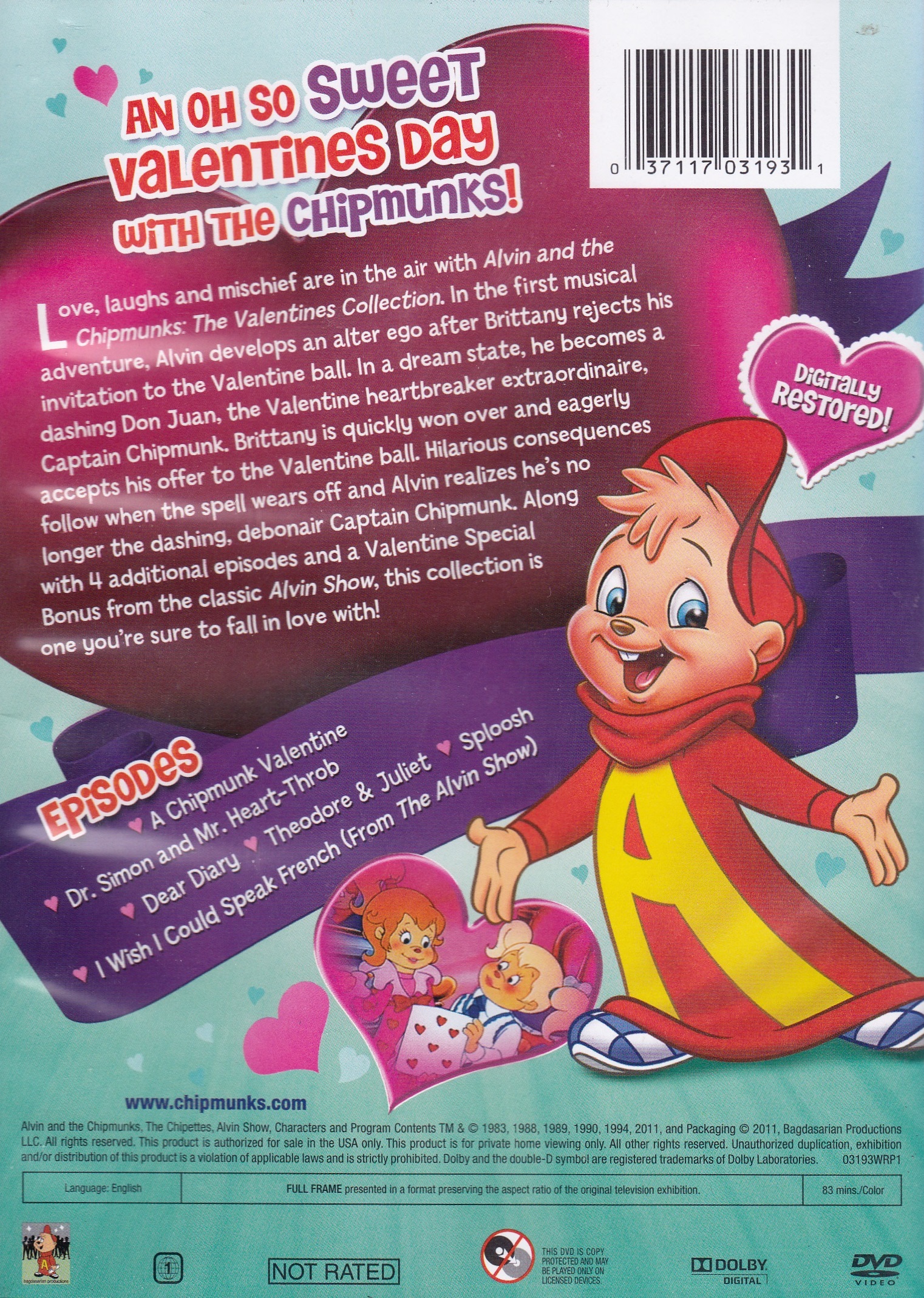 Image - The Valentines Collection DVD Back Cover.jpg | Alvin and the