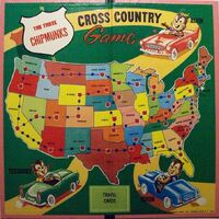 The Three Chipmunks Cross Country Game Board