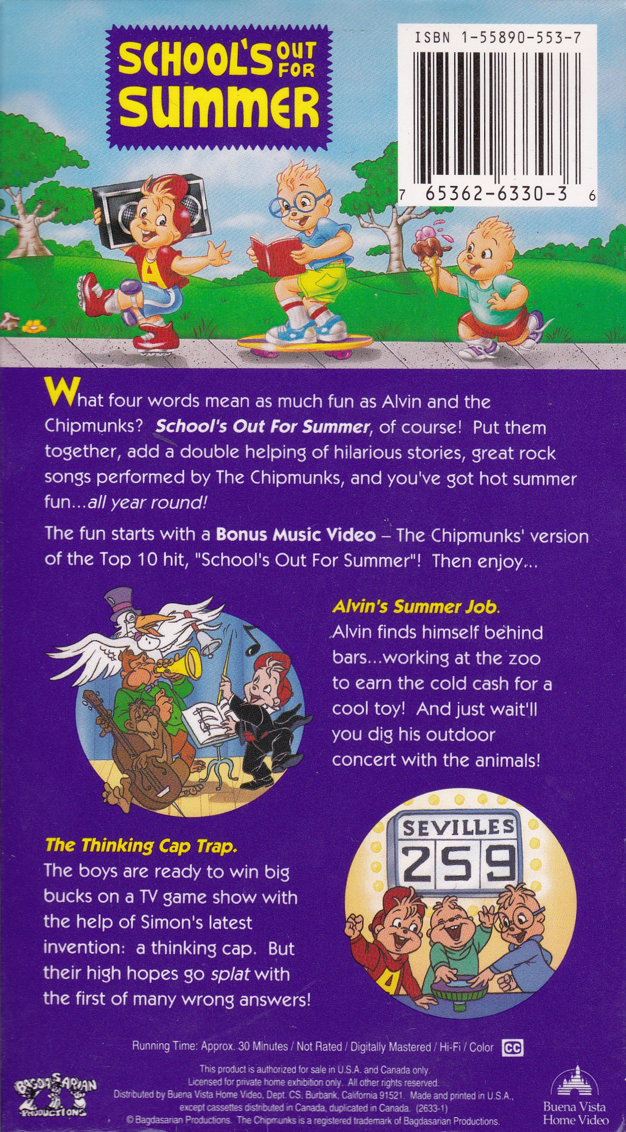 School S Out For Summer Vhs Alvin And The Chipmunks Wiki Fandom