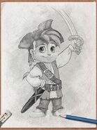 Alvin as Pirate