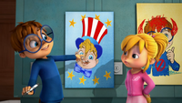Alvin and Brittany with Posters