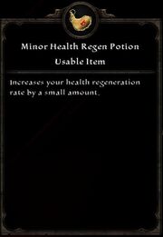Minor Health Regen Potion