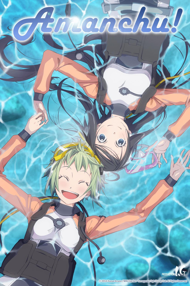 beautiful female diver anime cartoon, tight diving s...