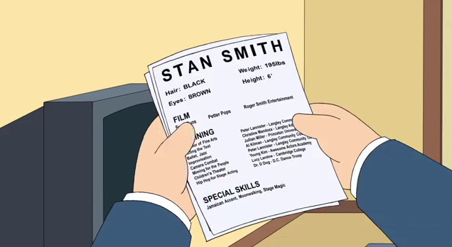 stan smith american dad stan smith american dad