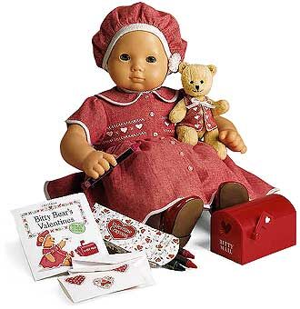 american girl valentine set