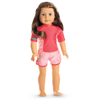 girls swim shirt and shorts