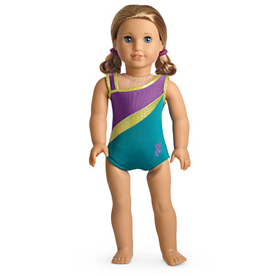 American Girl McKenna/'s PRACTICE WARDROBE Outfit SET Leotard for Gymnastics DOLL