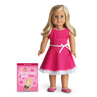 american girl pink dress