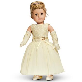 american girl gold dress