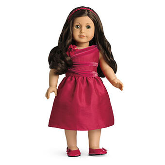 american girl red dress