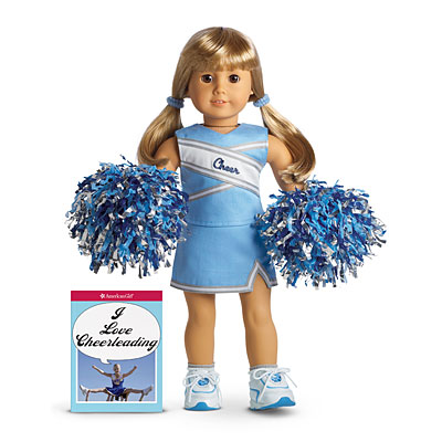 american girl doll cheer set