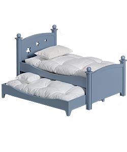 american girl blue trundle bed