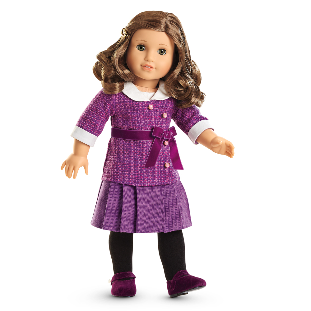 American Girl MY AG SCHOOL STRIPES DRESS Outfit for 18" Dolls Retired Shoes NEW 