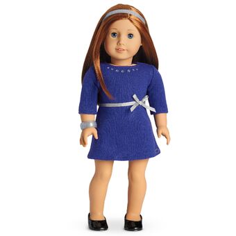 american girl doll blue dress