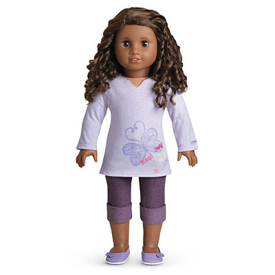 American Girl Doll of Today Retired 2008 Star Hoodie Outfit Ballet Flats Shoes