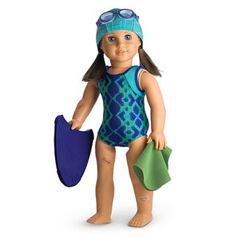 american girl doll swimmer