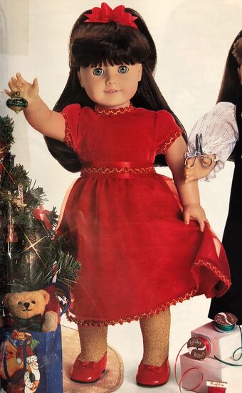 american girl holiday dress